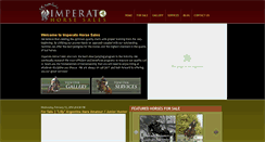 Desktop Screenshot of imperatohorsesales.com