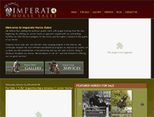 Tablet Screenshot of imperatohorsesales.com